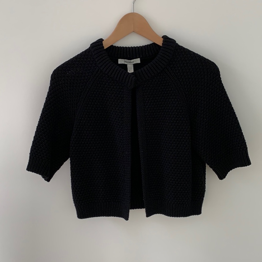 Max Mara chunky short sleeved cardigan
